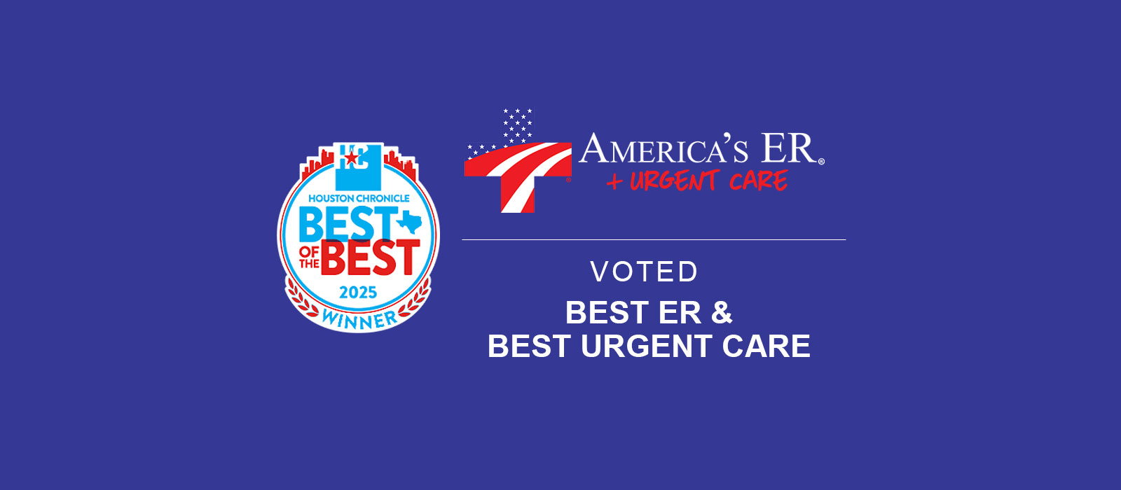 America's ER & Urgent Care 2025 Voted Best of the Best Winner